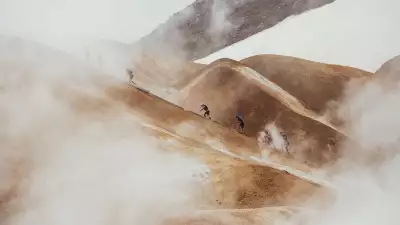 Runners at Kerlingarfj&ouml;ll Ultramarathon