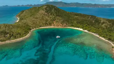 A sheltered cove in the BVI
