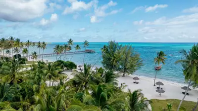 An aerial shot of The Residency Zanzibar