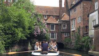 Boat tour on the river Stour