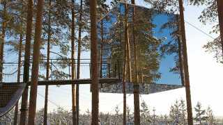Mirror Cube at Treehotel in Sweden