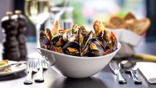 Smoked moules marinière at Blackwood's