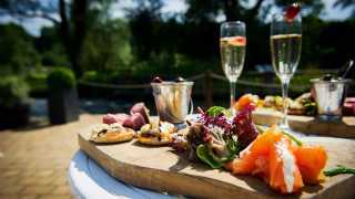 Fizz and canapés in the Cotswold sun