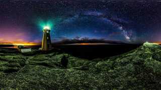 Photograph of the Milky Way stars at night over Newfoundland