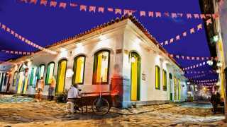 Photograph of Paraty's historic buildings and streets