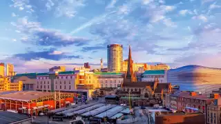 Pawel Libera, Birmingham City skyline at sunrise, West Midlands, England, UK