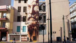 Graffiti in the streets of Athens, Greece