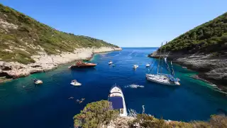 Sailing off the coast of Croatia