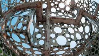 Shinto Ohtake's 'Shipyard Works' - a hole-filled sculpture