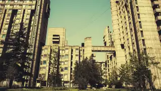 Brutalist architecture in Macedonia: the Goce Delcev student dormitory complex in Skopje