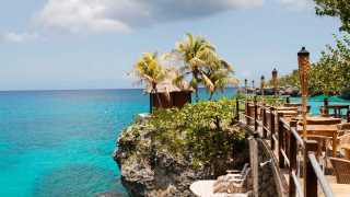 A view from the terrace at The Rockhouse Hotel in Negril