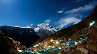 Dusk in the Himalayas