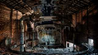 Decayed interior of Palace Theatre, Gary, Indiana, USA