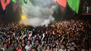 Revellers at Amnesia, Ibiza