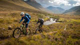 Mountain biking in the hills of Scotland