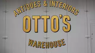 The double doors at Otto's emporium, new bridge street, Exeter