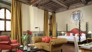 A superior suite at Castello del Nero