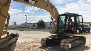 Excavator racing in Las Vegas