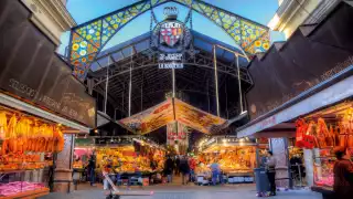 La Boqueria covered food market in Barcelona