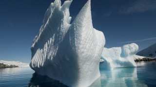 Jagged iceberg in Antarctica
