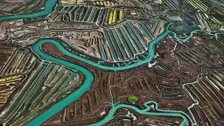 Salt pans in Cadiz, Spain