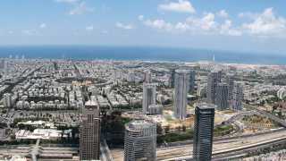 Skyline of Tel Aviv, Israel