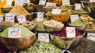 Spices in an Iranian bazaar