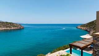 Aegean sea views from a villa at Daios Cove