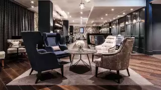 Interior of No1 Lounge at Gatwick Airport