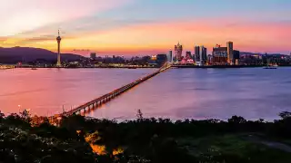 Panorama of the main island of Macao