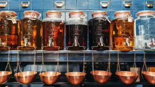 Gin infusions in kilner jars, Slingsby, Harrogate