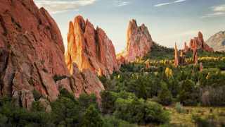USA, Colorado, Colorado Springs, Garden of Gods, rock formations