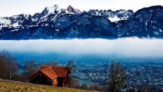 Swiss winter landscape, Gstaad