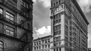 East side street scene, New York in black and white by Serge Ramelli