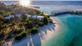 Aerial view of Holiday Inn Kandooma Maldives