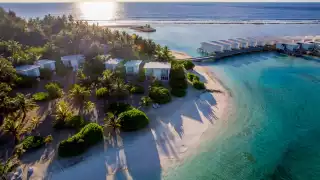 Aerial view of Holiday Inn Kandooma Maldives