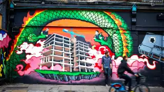 Street art Temple Bar Dublin