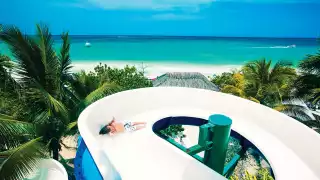 Water slide at Beaches Resort Negril