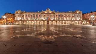 Classic architecture in the centre of Toulouse, France
