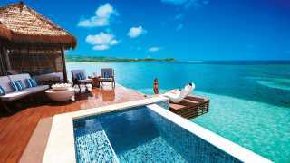 Over-the-water villas at Sandals Royal Caribbean
