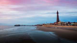 Blackpool Beach, Lancashire, UK