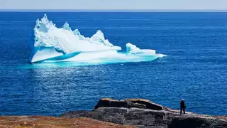 Iceberg outside of St John's Newfoundland