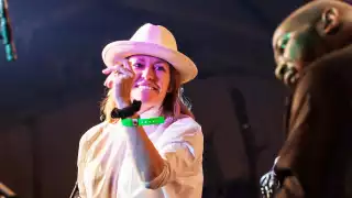 Cerys Matthews at The Good Life Experience festival in Flintshire, Wales