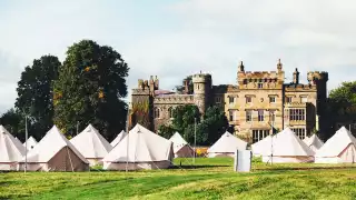 Camping at The Good Life Experience festival in Flintshire, Wales