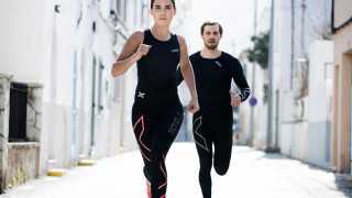 Runners in 2XU compression garments