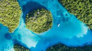 Aerial drone photo of islands in Palau from Drone Photography Masterclass