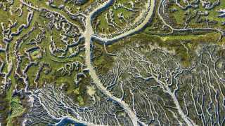 River delta from above, taken from Drone Photography Masterclass