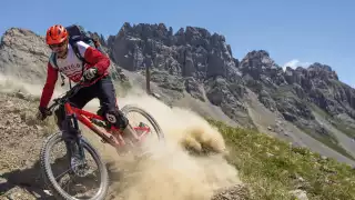 Riding the GR58 route in the southern French Alps