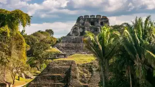 The Maya ruins at Xunantunich in Belize. Photograph by Shutterstock/milosk50