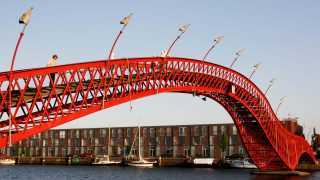 Pythonbrug – a bridge in Amsterdam's docklands